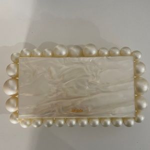 Cult Gaia EOS pearl box clutch